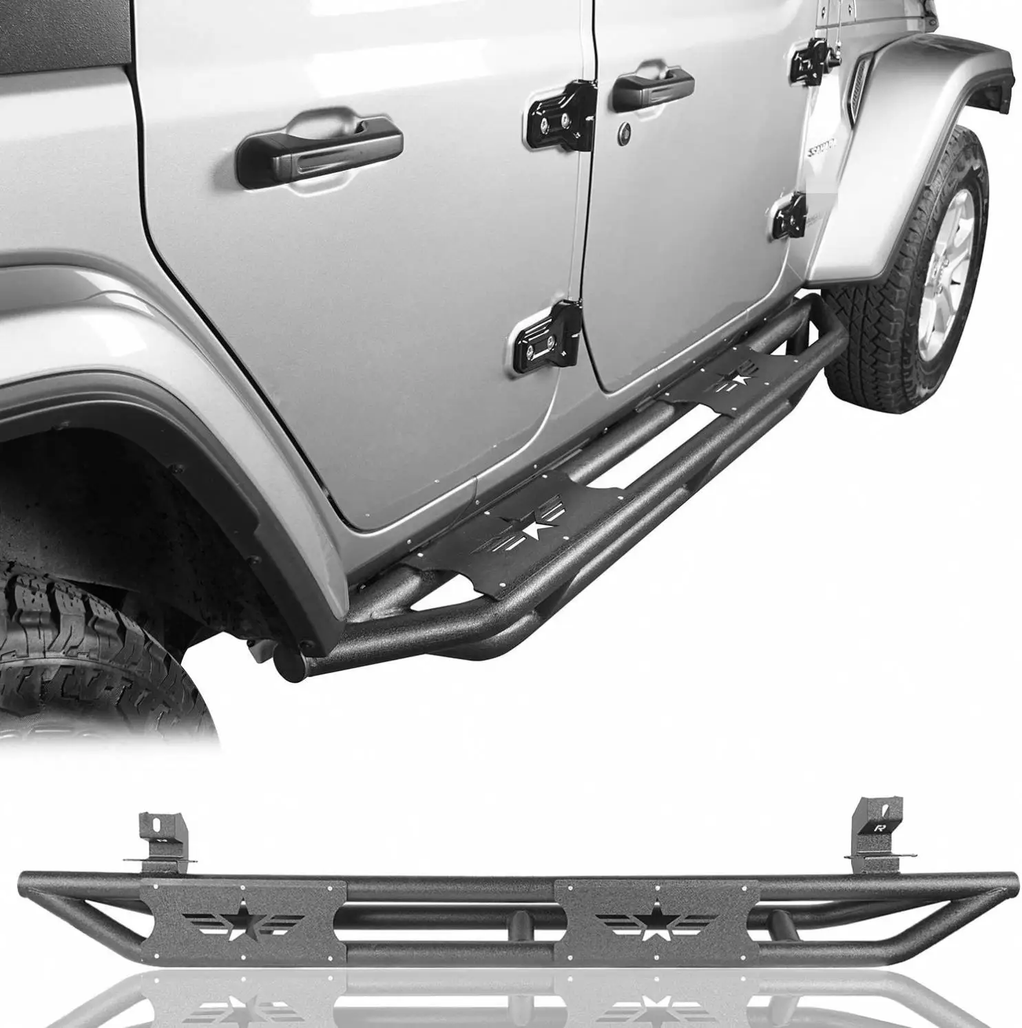 

side step for jeep wrangler 18+ JL 2/4 door Car Offroad 4x4 Auto Accessories