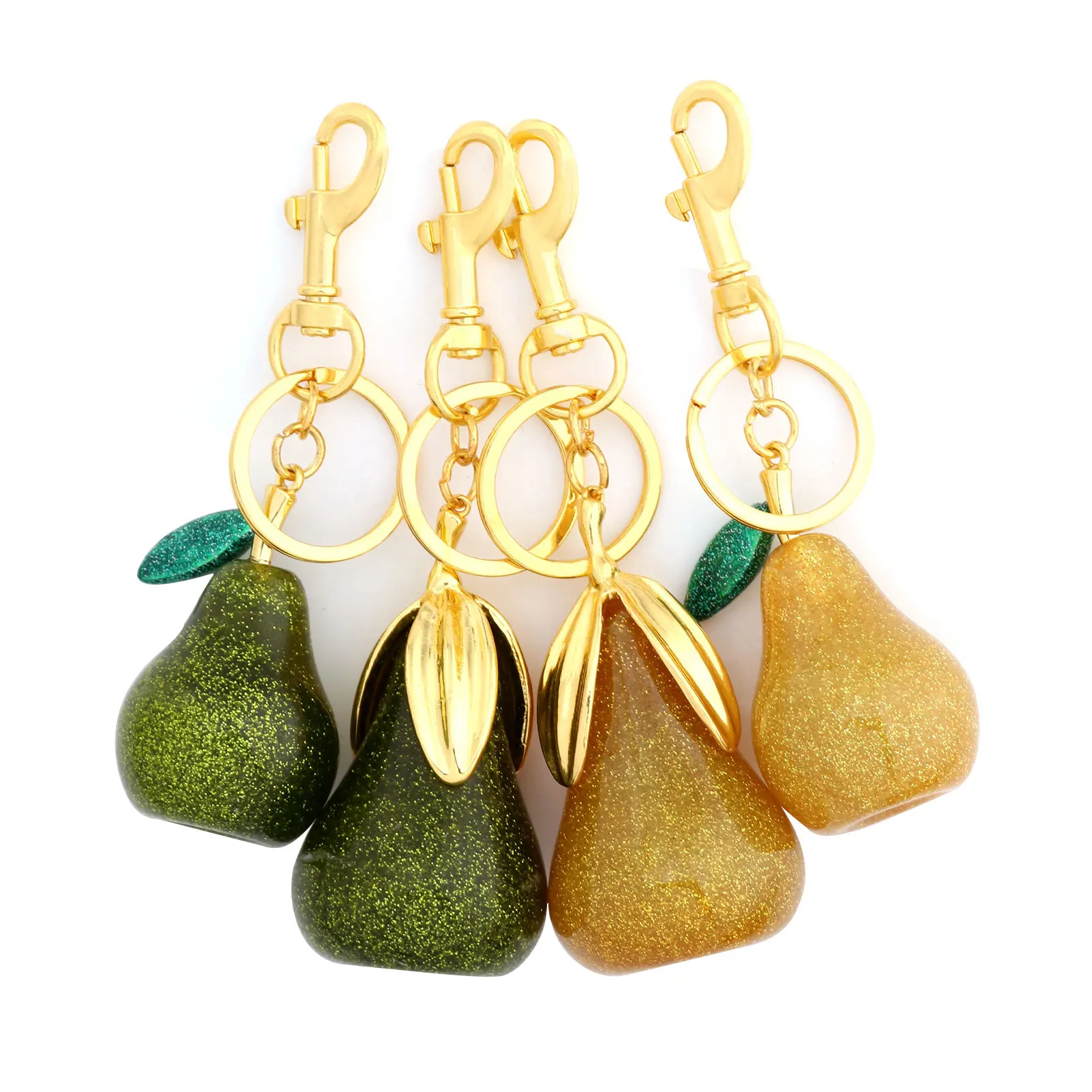 2025 جديد رائع كريستال الأخضر الكمثرى قلادة المفاتيح لمدرب Goyard حقيبة يد حقيبة كتف لتقوم بها بنفسك حقيبة إكسسوارات جذابة #2