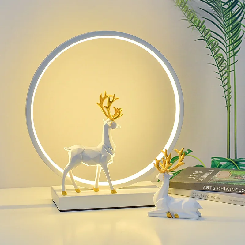 Lampe LED Circulaire à Intensité Réglable, Luminaire Décoratif d'Nik, Idéal pour un Bureau, une Chambre à Coucher, un Salon ou un Camping