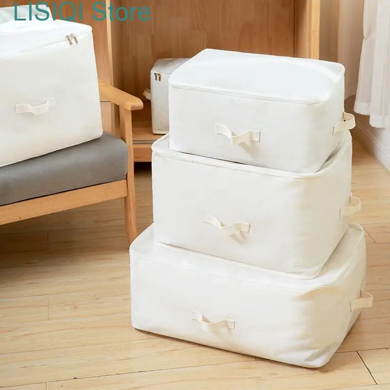 

New Extra Large Storage Bag with Reinforced Handles & Zippers Heavy Duty Moving Tote Closet Organizer for Clothes Pillow