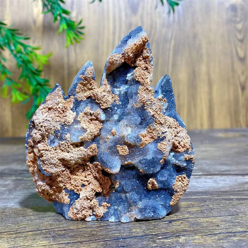 Druzy Sphalerite Flame Stone Quartz Specimen Crystal Natural Healing  Wicca Geode Gemstones Minerals Spiritual  Ornaments