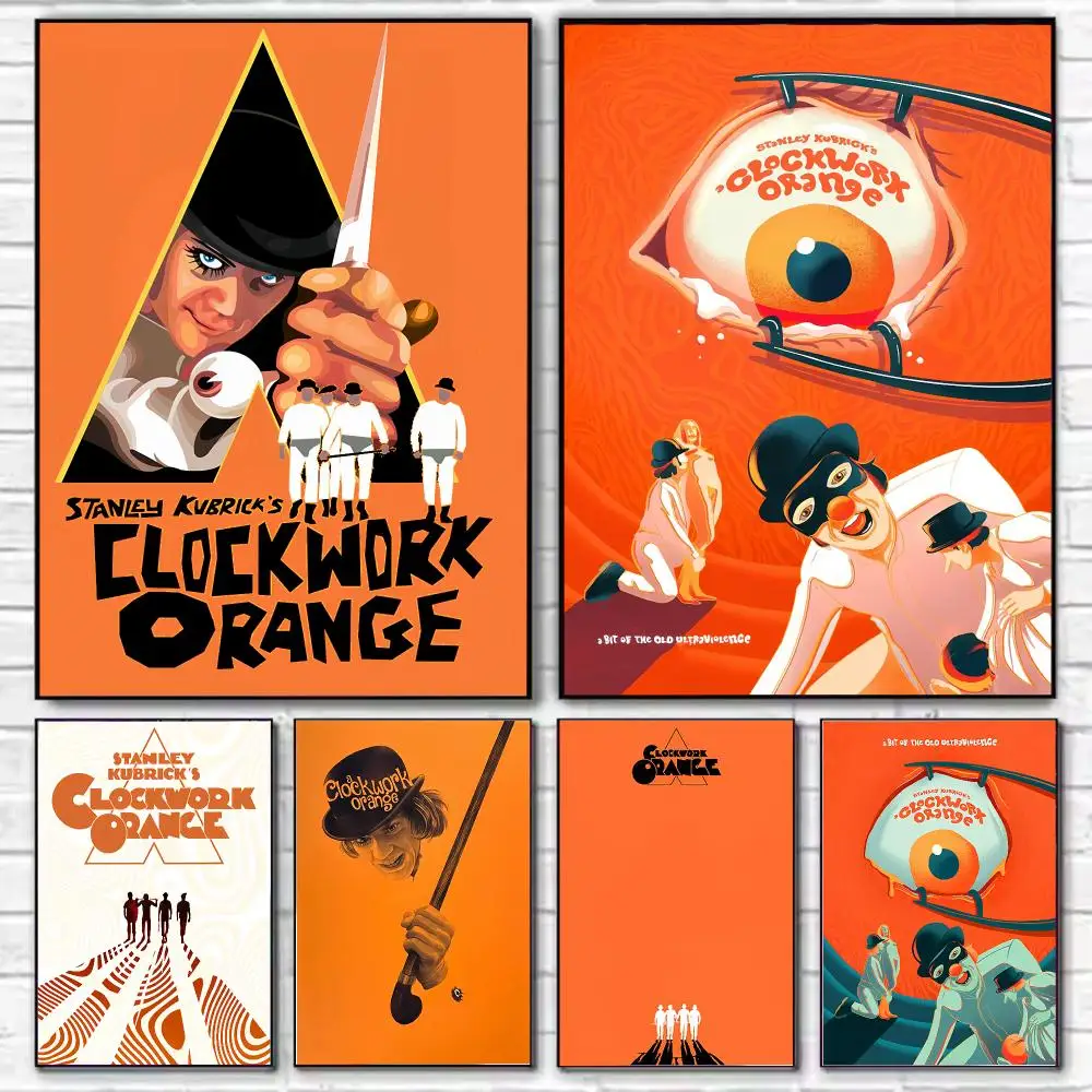 classic movie A Clockwork Orange Poster Stylish Wall Art for Living Room Bedroom Study Home Decor Gift