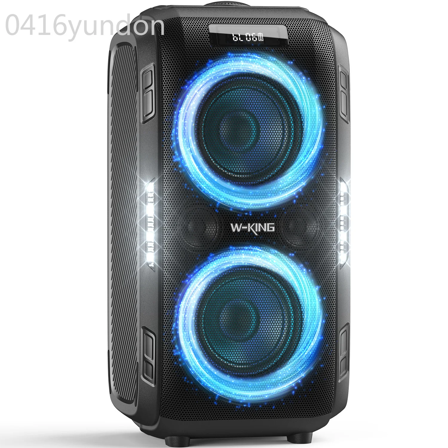 W-KING 250W 피크 대형 블루투스 스피커, 가장 크고 거대한 120dB, 12 커스텀 베이스, V5.3 빅 파티 붐박스, 휴대용 무선 스피커 