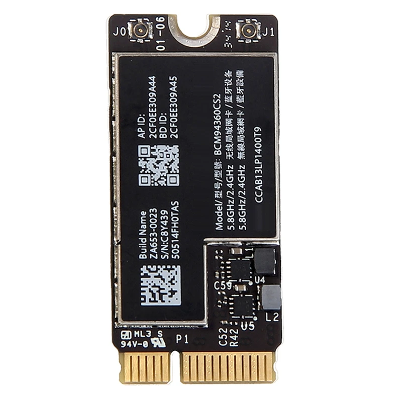 New BCM94360CS2 Wireless Wifi Card Bluetooth 4.0 802.11Ac Hackintosh Macos For Air 11Inch A1465 13Inch A1466 2013 MD711LL