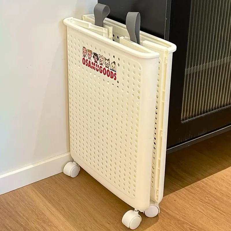 Express Folding Dirty Clothes Basket, Home High-value Laundry Basket with Wheels for Clothes Storage