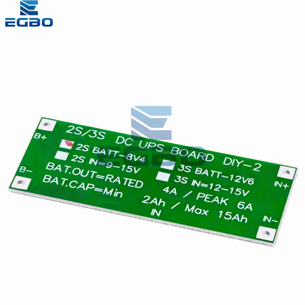 DC 12V/15V 50W 4A UPS Power Supply Module Uninterruptible Power Control Board 2S 3S Charging Step Up Protection Module