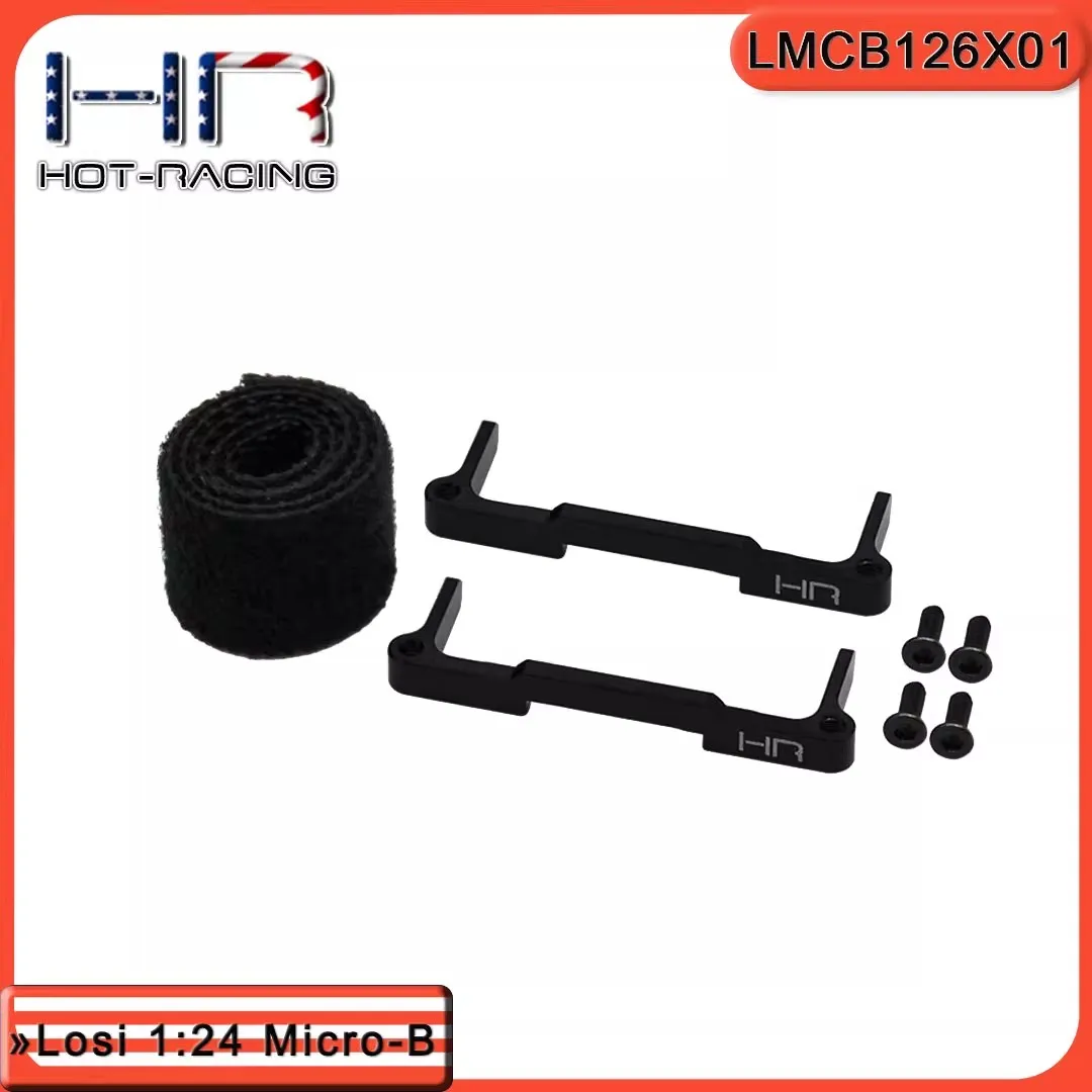 US HR upgrade part Losi 1:24 Micro-B aluminum alloy battery holder with battery strap