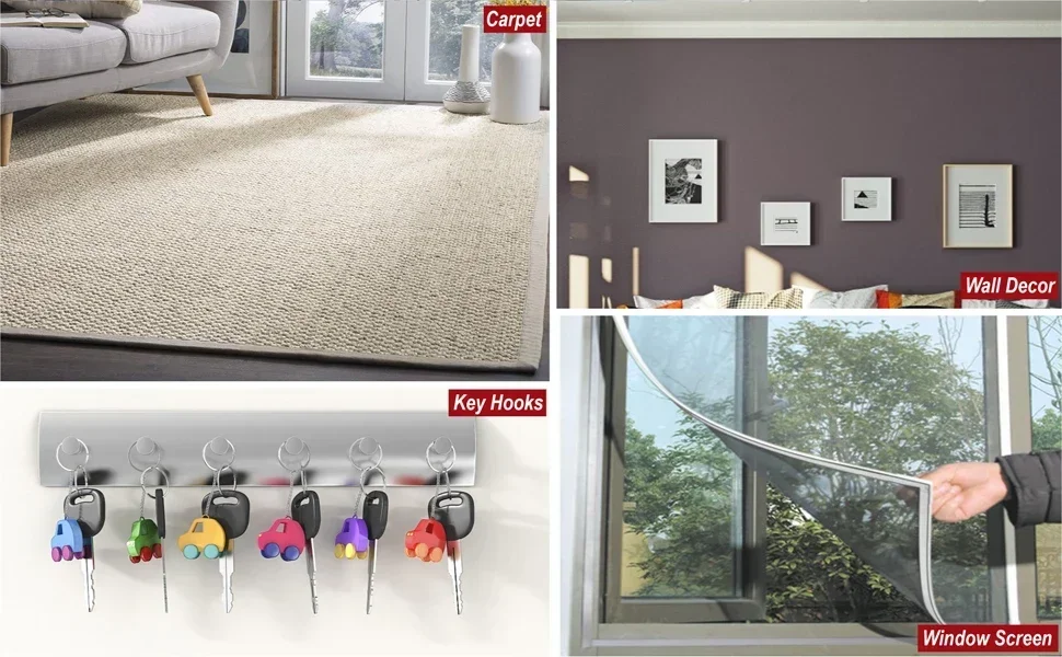 1-25M Hochleistungs-Klettband, doppelseitige Magic-Streifenrolle für Zuhause, Auto, Büro & DIY-Projekte – Detail 7