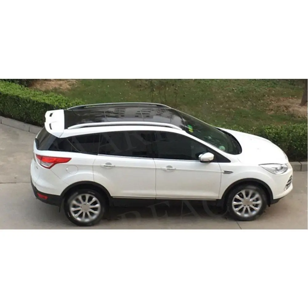 ABS Carbon Look Rear Roof Spoiler Top Wings Car Boot Trunk Tail ST External Parts For Ford Escape Kuga 2013-2019 Car Accessories