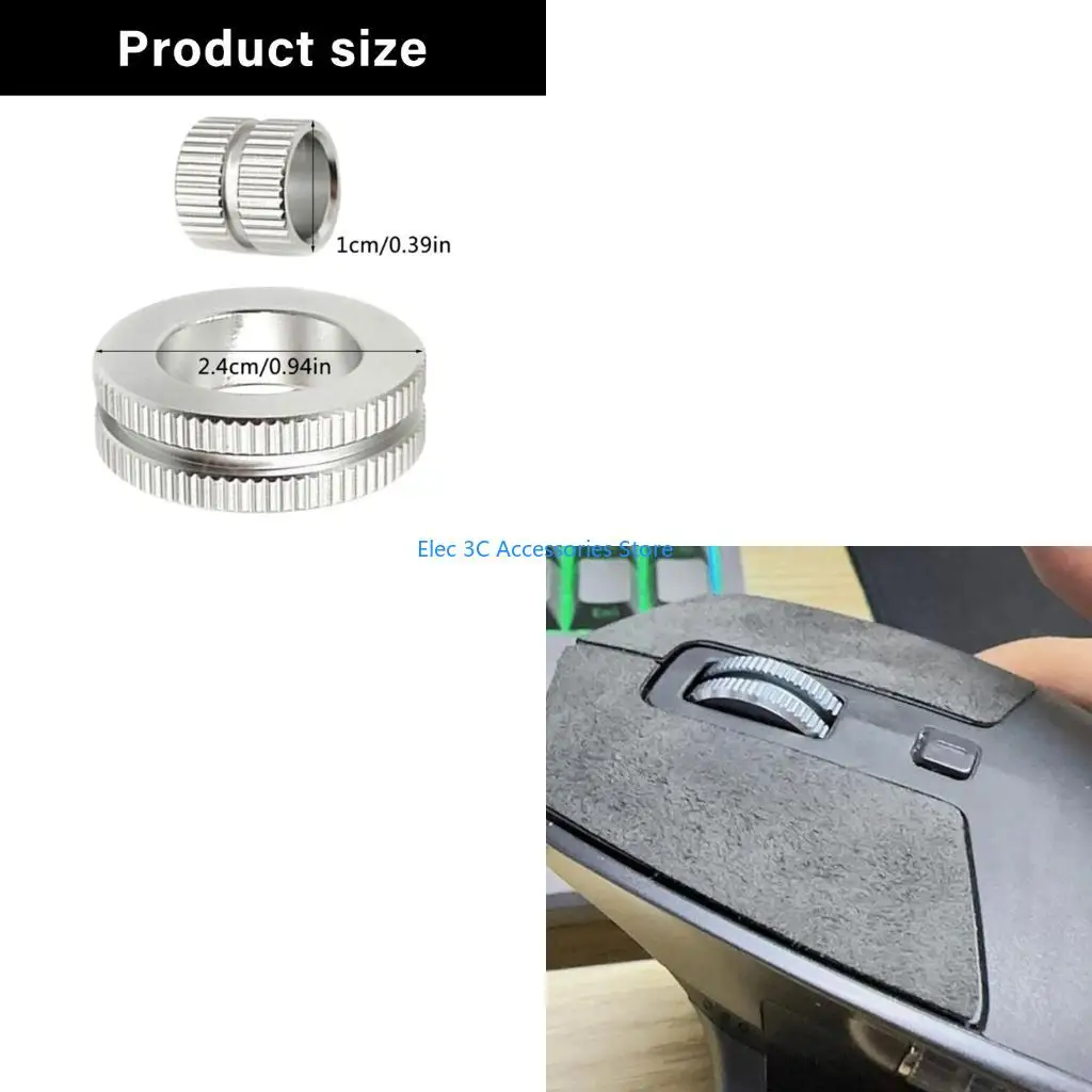 

Y51A Mouse Silver Wheel Smooth Glidings Stickers Pad for MX 1S/2S Mouse