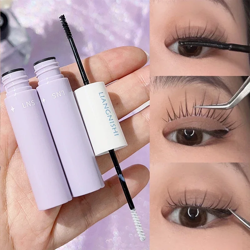 Doppelkopf Wimpern kleber Mascara schwarzer Wimpern verlängerung kleber wasserdichter falscher Wimpern kleber Mascara Regenmantel Wimpern Make-up