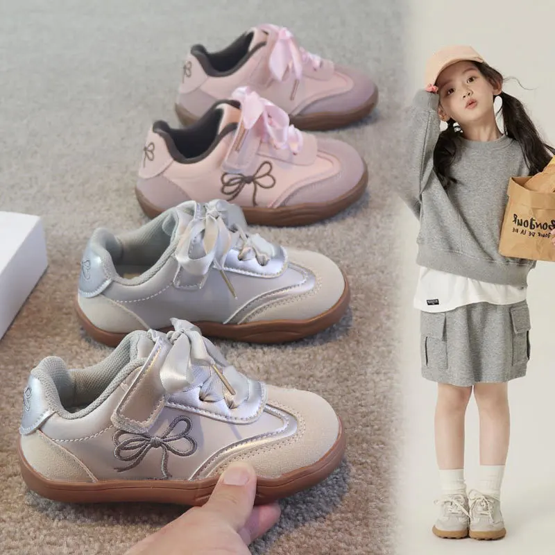 Children's Board Shoes Models Gold Casual Boys Girls Training Shoes Soft Kid Baby Sneakers 2026 Children Casual Shoes