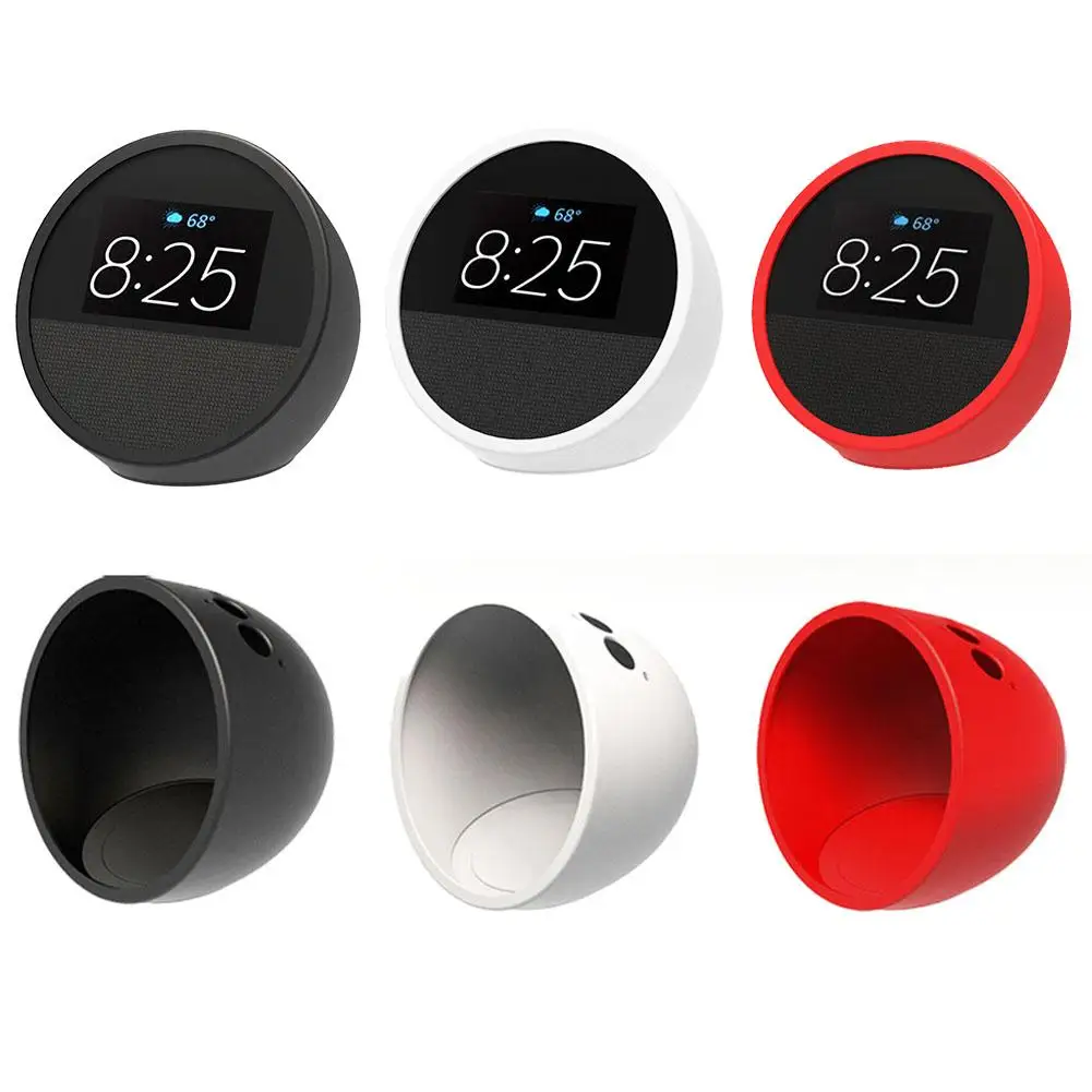 For Amazon Echo Spot​ 2024 Smart Speaker Silicone Protective Case Drop Protection Dustproof Cover