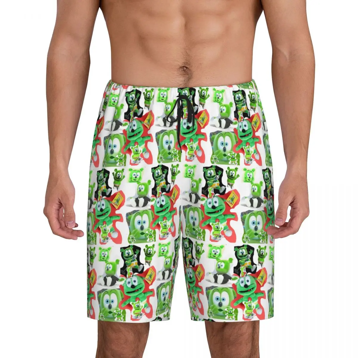 

Мужские короткие пижамные шорты Custom Gummibar (Мишка Гамми) для сна и отдыха