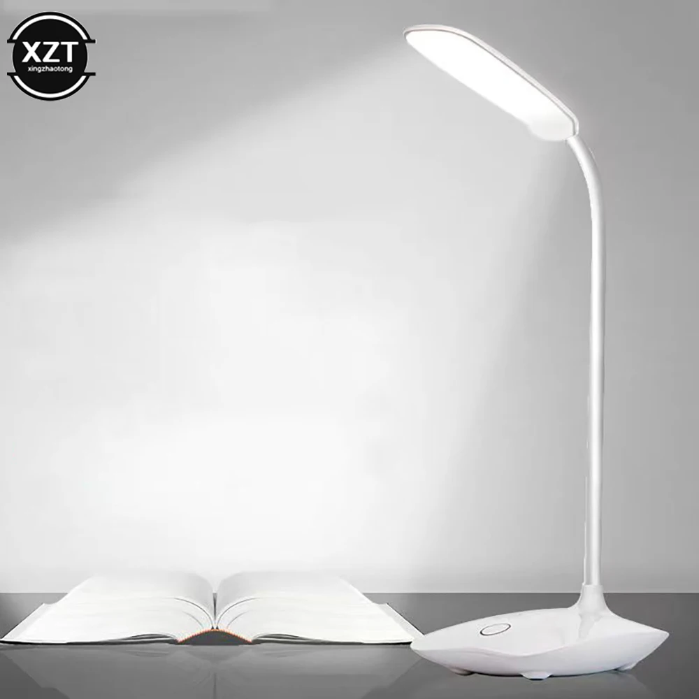 LED Reading Desk Lamp Portable Desk Lamp USB Charging Table Light Three Speed Touch Switch Gift Small Desk Lamp Office Lighting