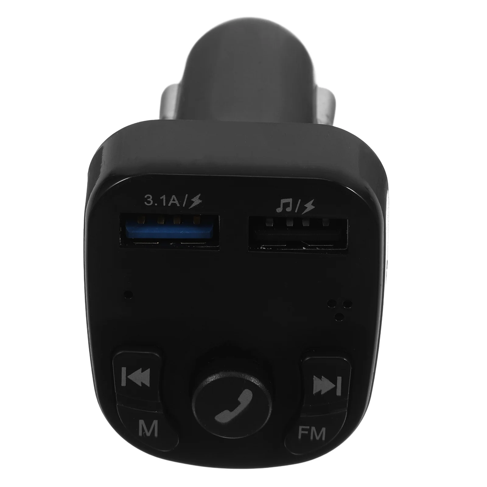 

Wireless Fm Transmitter Car Mp3 Player Black LCD Display Vehicle Mounted USB Charge Hands Free Multi Mode Compatible