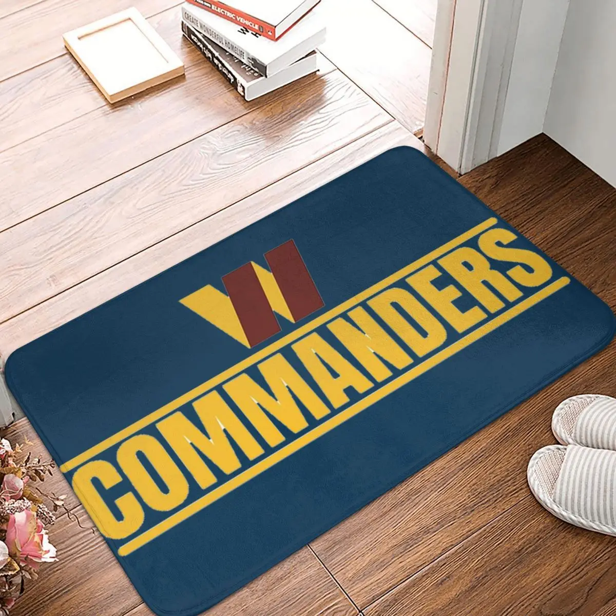 Washington Commanders Football Team Non-slip Doormat Floor Mat Washable Carpet Rug for Kitchen Entrance Home Balcony Footpad Mat