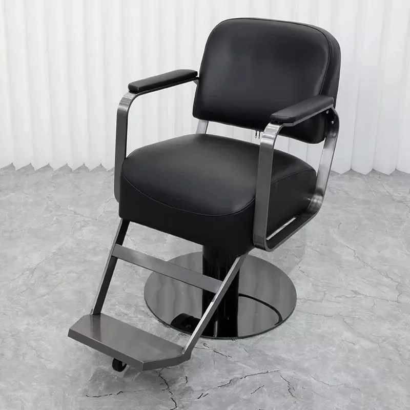 Ergonomic Equipment Barber Simple Professional Modern Round Salon Chair Nordic ArmSimple For Barbershop Salon Furniture