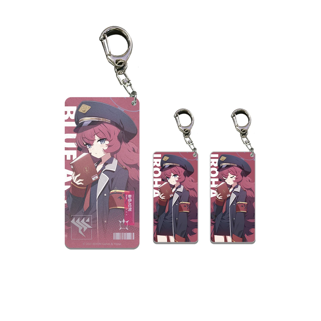 Anime Game Blue Archive Natsume Iroha Duty attendant Keychain Pendant Cosplay Collection Fans Gift