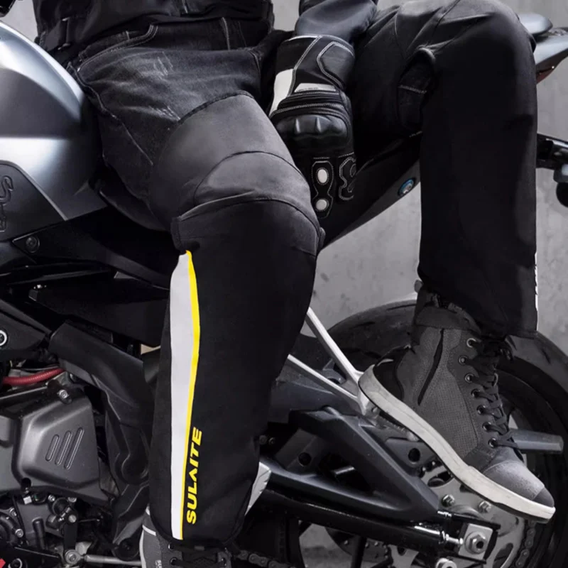 

Motorbike Racing Protector Motorcycle Knee Warmer Leg Cover With Reflective Strip Winter Sports Knee Pads Guards Protection Gear