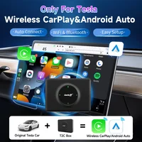 Adaptador de coche T2C CarlinKit para Tesla modelo Y modelo 3, conexión automática inalámbrica, CarPlay y Android Auto Tesla Smart Box Waze