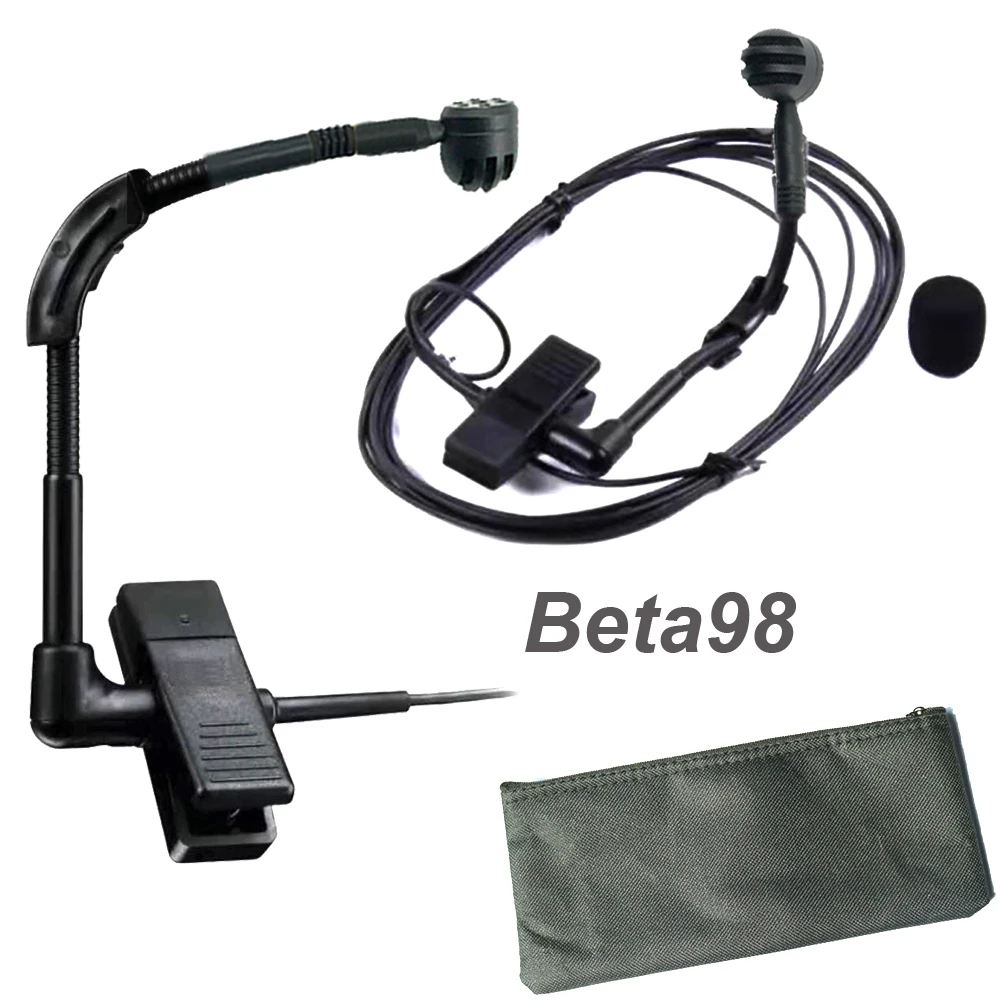 

Professional Beta98 Instrument Microphones for Sennheiser Shure AKG Wireless Microfone System Gooseneck Brass Musical Mic