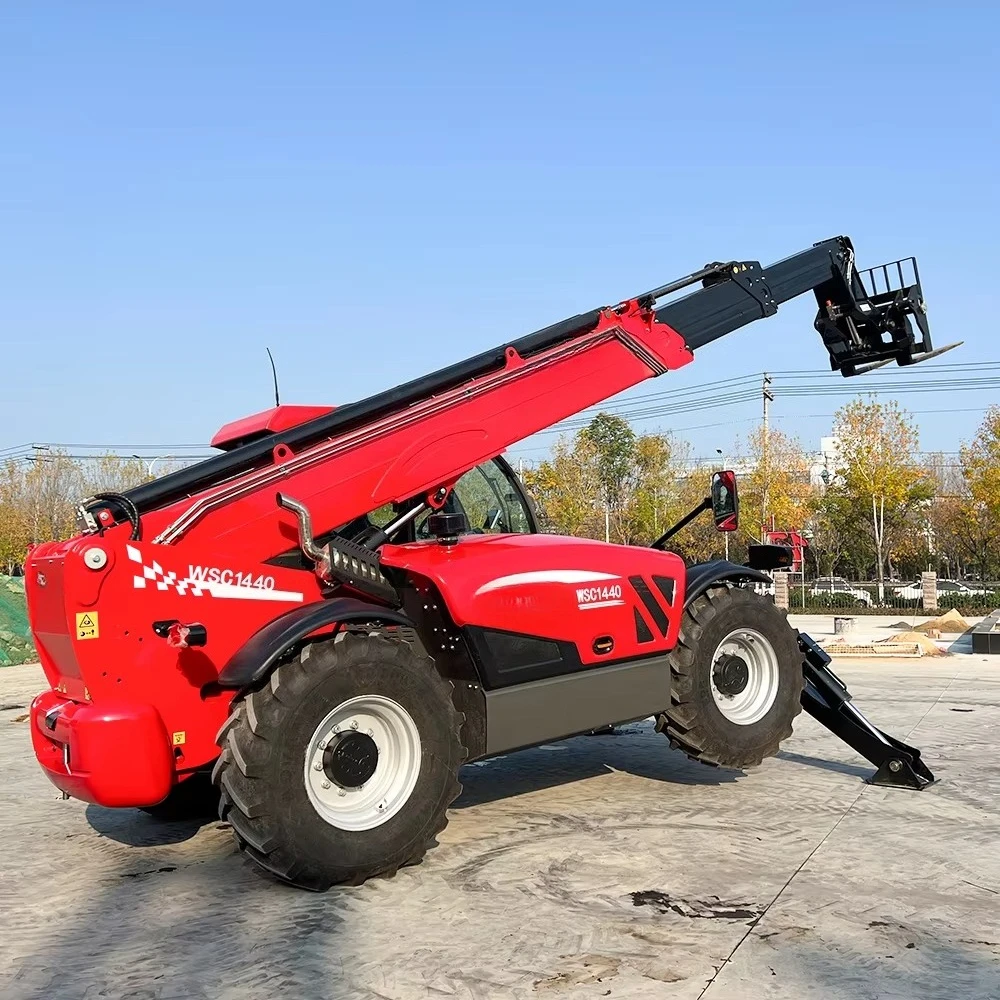 Low Price 1440 Telescopic Arm Forklift Quick Attachment 4 Ton Hydraulic Diesel Telehandler Machinery Repair Shops Restaurants