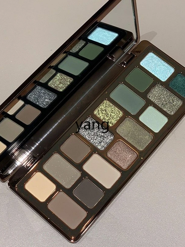 CX 16 Color Monologue Eye Shadow Plate Earth Color Play Makeup Smoky Color Blue Green Matte Shimmer Thin and Glittering