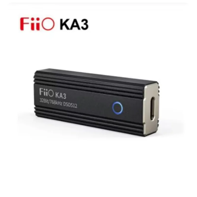 FiiO KA3 JadeAudio KA3 Type C 3.5/4.4 Jack Earphone USB DAC Amplifier DSD512 Audio Cable for Android iOS Mac Windows10