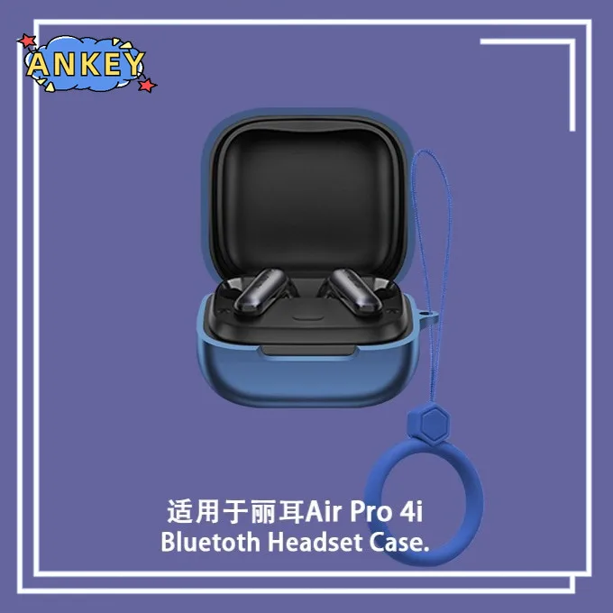 لـ EarFun Air Pro 4i TW230 حافظات من السيليكون مع خطاف واقي مقاوم للصدمات غطاء سماعة أذن لاسلكي حلقة حمل #2