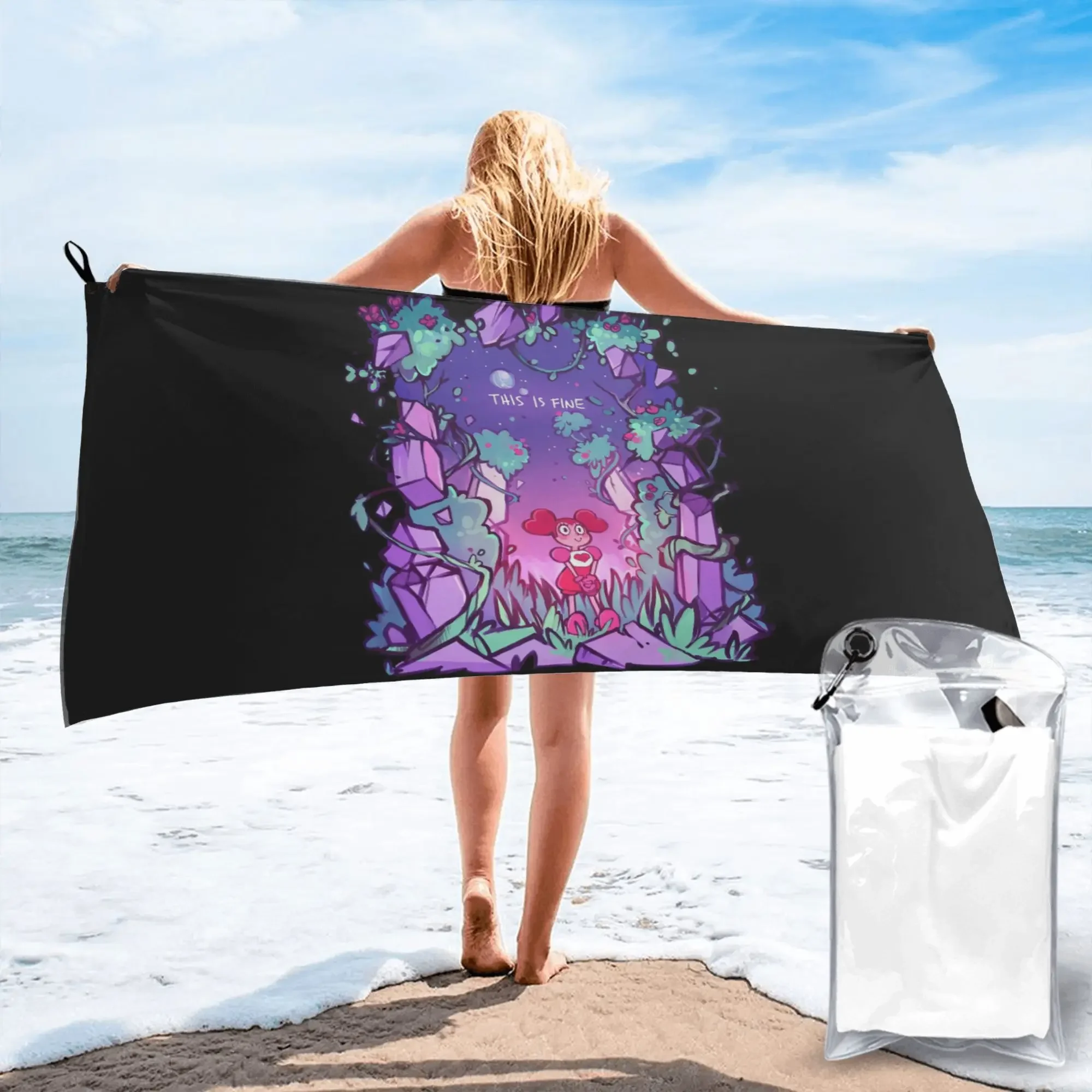 

This is Fine Steven Universe Beach Towel Soft Microfiber Quick Dry Absorbent Quick Towels For Pool