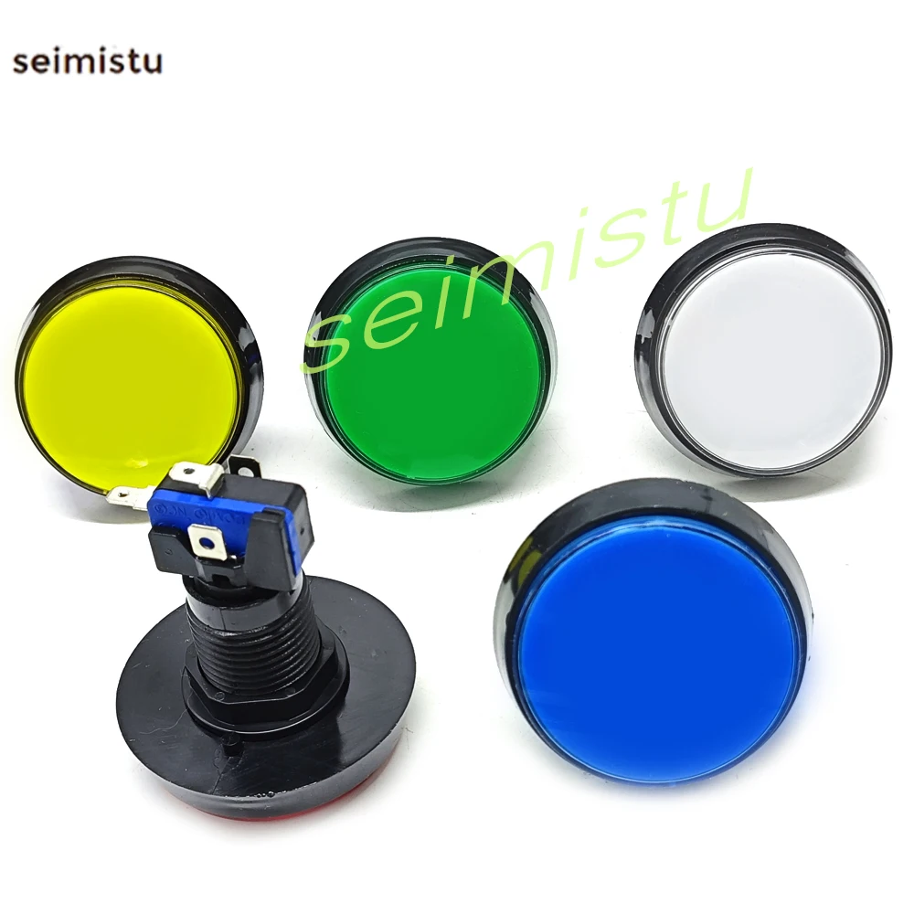 60mm Arcade-Druckknopf LED-Beleuchtet DC 12V Flachknopf für Arcade-Spielautomaten, Kartenabholung, Autowaschanlagen, Verkaufsautomaten-Teile DIY – Detail 2