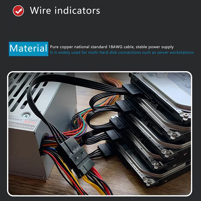 4Pin 1 Male To 3/4/…
