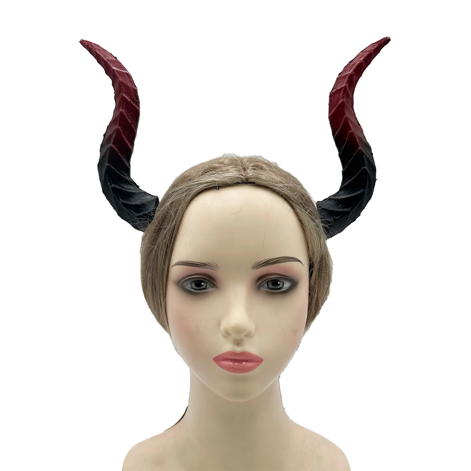 Devil's Horn Headpiece Coplay Animal Sheep Cow Demon Horn Headwear Halloween Carnival Dress Up Party Headband Costume Props