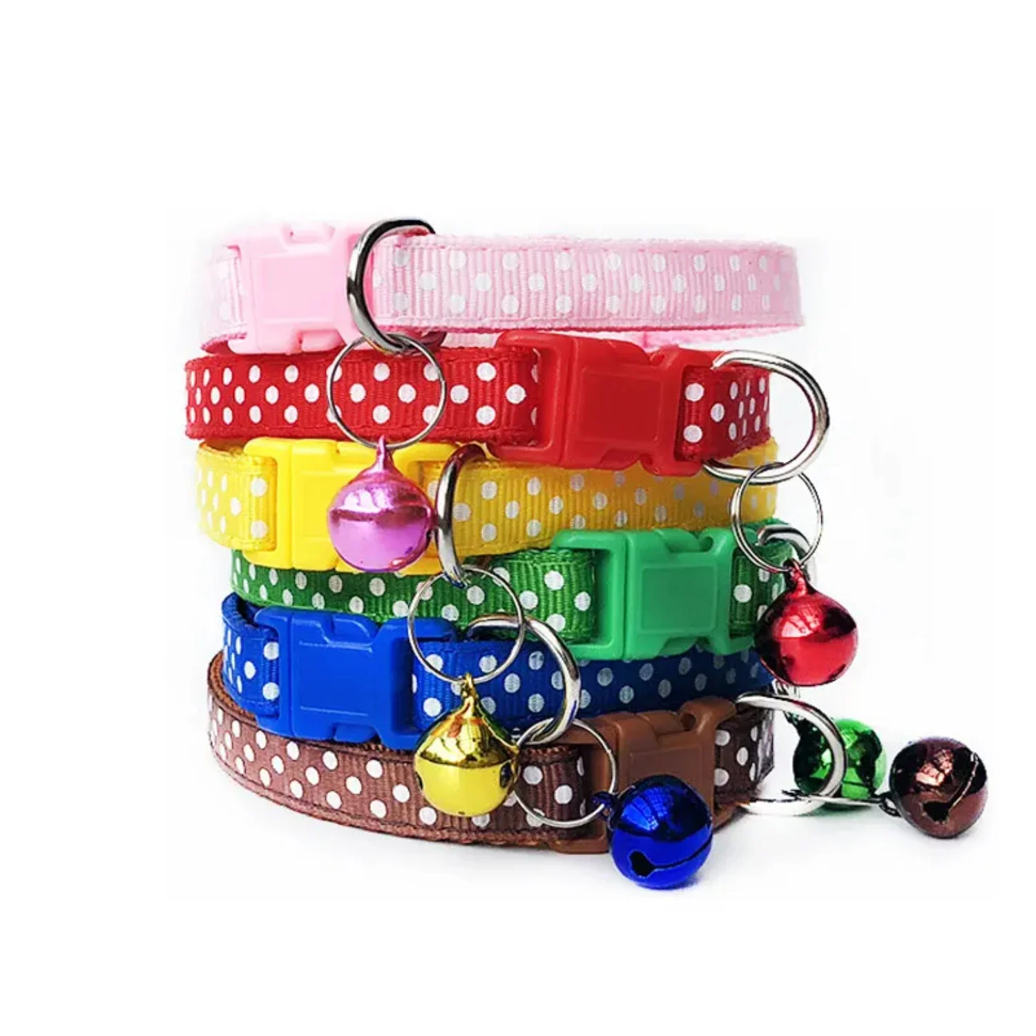 

Charming and elegant small pet collar featuring a chic chain design and delightful bells - perfect for puppies, dogs, kittens, a