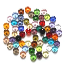 StreBelle AAA 4x8mm Tyre Shape Crystal Lampwork Glass Loose Beads 50pcs/Lot For Jewelry Making DIY Jewelry Findings