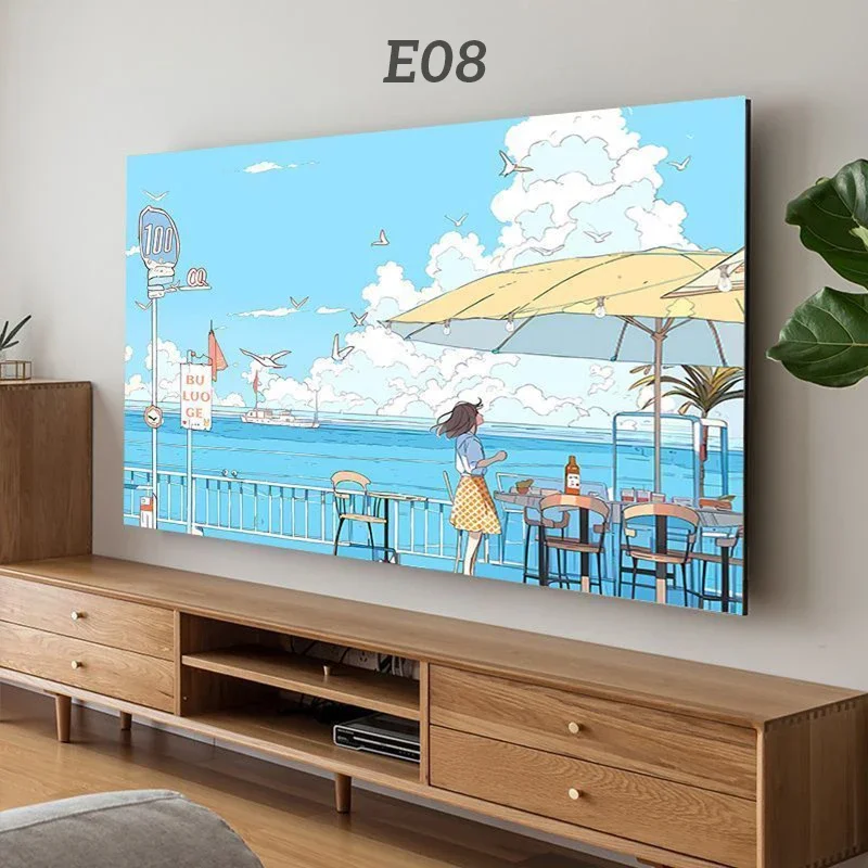 Funda Protectora Universal para Televisor LCD, Cubierta Antipolvo para Televisores de 30/32/42/46/55/65/75 Pulgadas, Protector de TV Colgante para el Hogar
