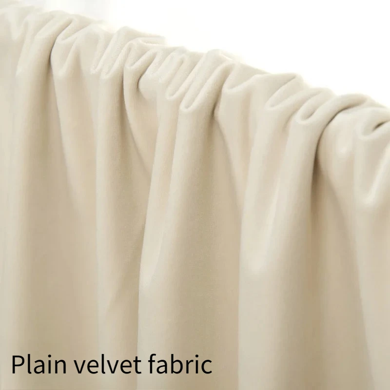 Tapicería de tela de terciopelo liso por metros para cortina, funda de sofá, mantel, funda de almohada, juguete Diy, costura, tela de terciopelo textil suave