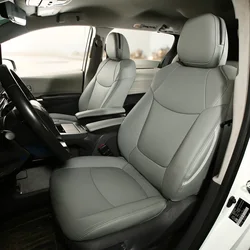 Custom Fit Sienna Seat Covers for Select Toyota Sienna LE, XLE,XLE Plus,8-Passenger Seating,2nd Row 4/2/4 Split 8 Seat Leather