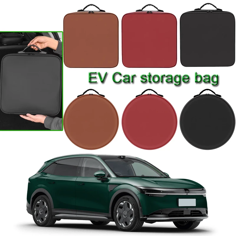 

For ZEEKR X 001 007 GT 7X 009 MIX 8X 9X Portable EV Car Charging Cable Storage Box Electric Vehicle Charger Cables Carry Bag