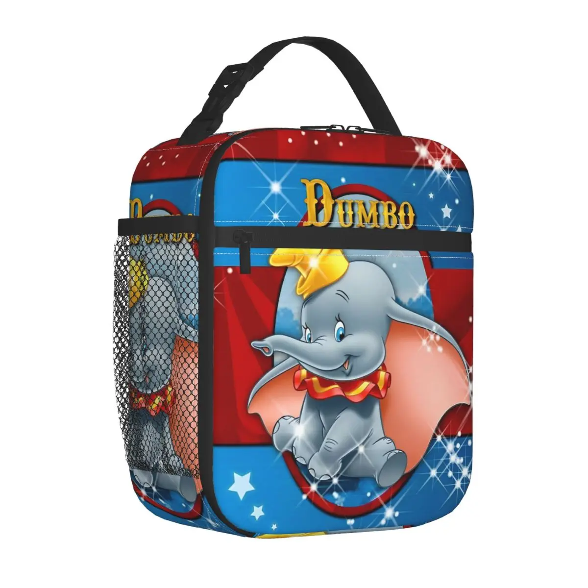 

Dumbo Flying Elephant Insulated Lunch Bag Cooler Bag Reusable Meal Container Portable Lunch Box Tote Men Women College Picnic