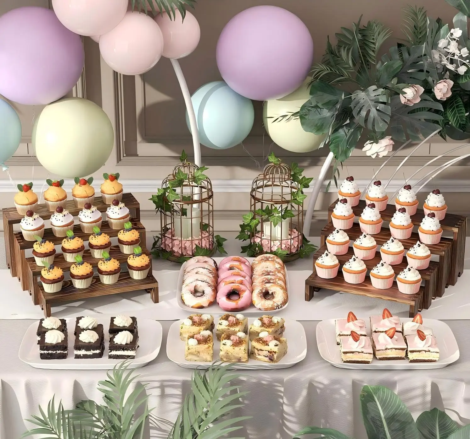 Wooden Tiered Display Riser 2