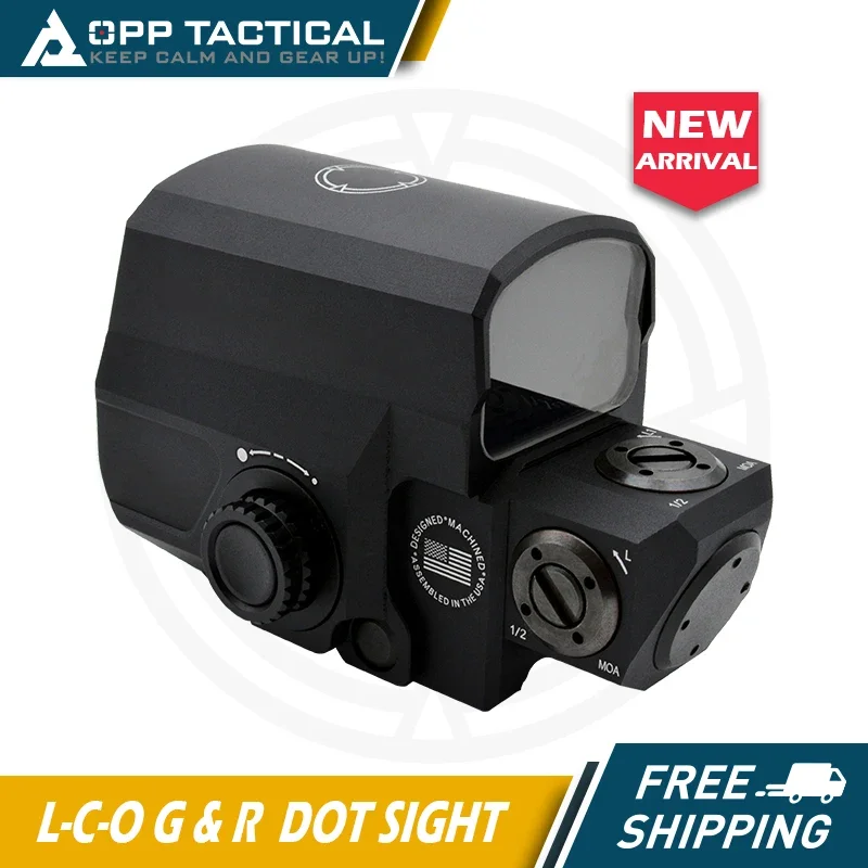 

Tactical L-C-O Red and Green Dot Sight Holographic Sight Tactical Rifles Scopes Hunting Scopes Reflex Sight Fit 20mm Rail Mount