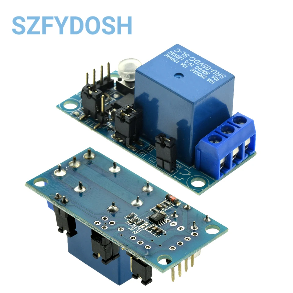 1-way Self-locking 1-way Relay Module One-key Switch Multi-function Optocoupler Isolation 10A