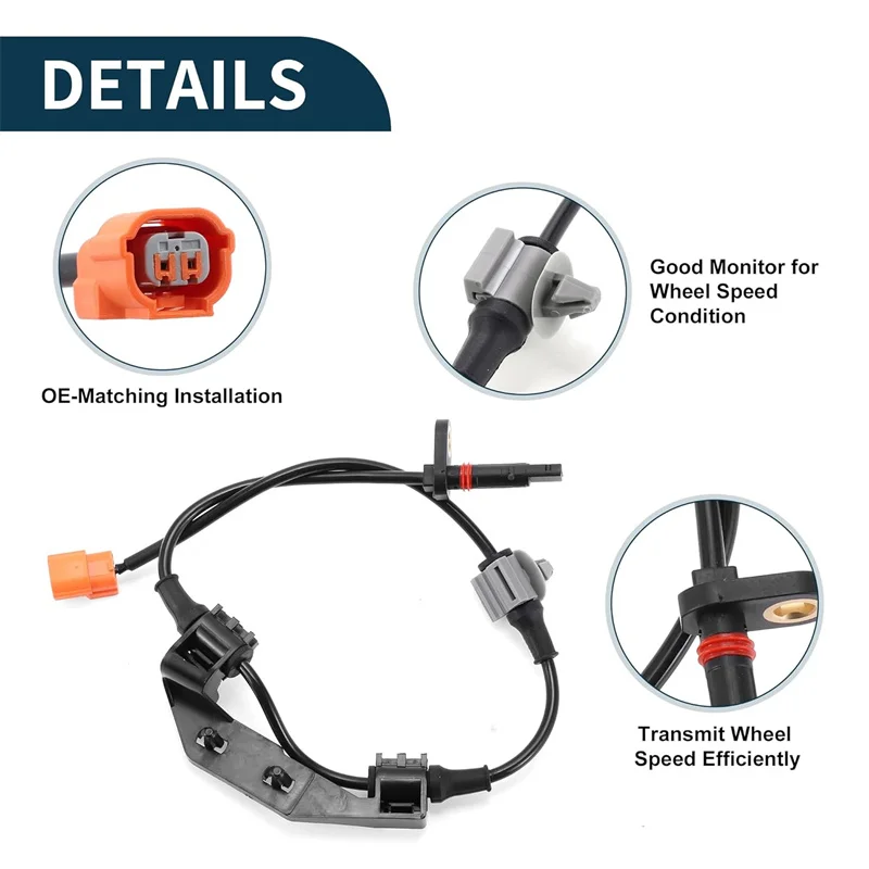Датчик скорости заднего левого колеса ABS для CR-V CRV RD5 2001-2006, автозапчасти 57475-S9A-013 57475S9A013 ALS1029 5S7607