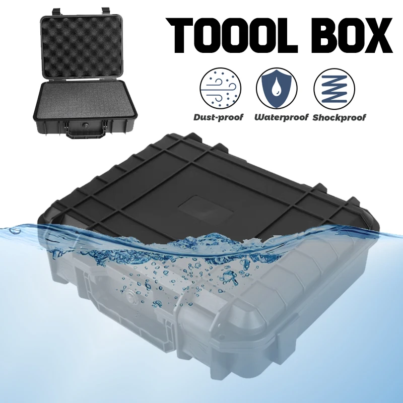Instrument Case Waterproof Hard Carry Tool Case with Sponge Tool Storage Box Large Equipment Protective Toolbox Pelican Case