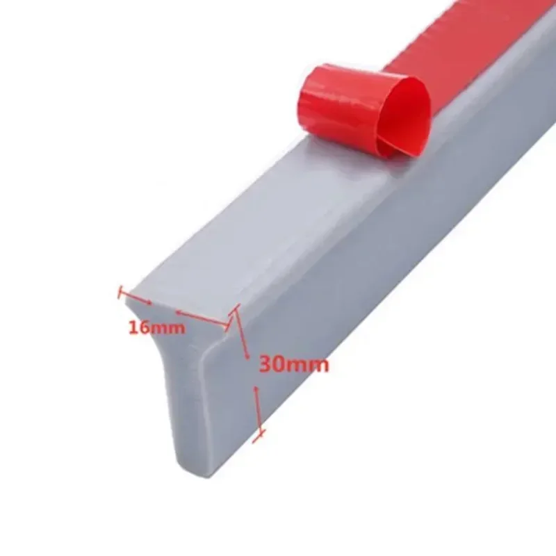 Self-adhesive Silicone Water Stop Strip Bendable Flexible Water Stop Strip Bathroom Door Dry and Wet Separation Barrier