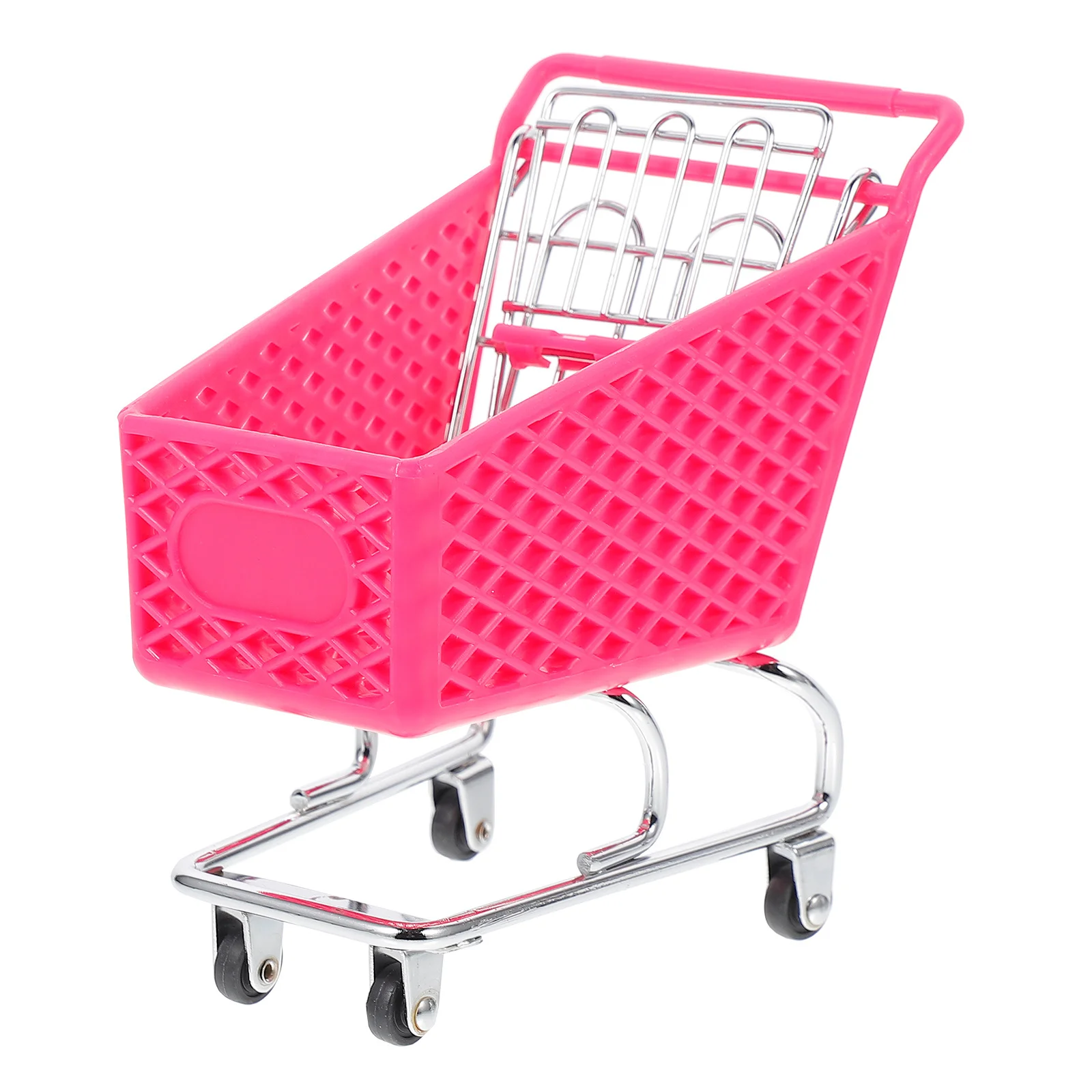 Mini-winkelwagen Creatieve metalen ambachtelijke opbergmand voor tafeldecoratie Ijzeren organisator Utility houder Willekeurige kleur