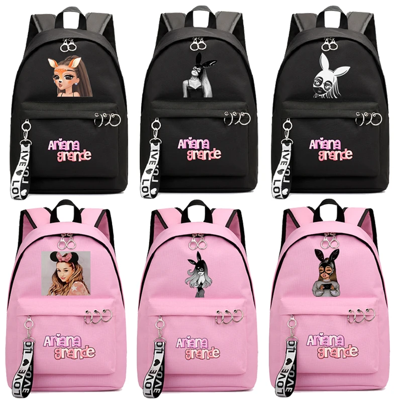 

Quality Ariana Grande Backpack Female Casual Rucksack Students Bookbags Girls School Bags Laptop Backpack Ladies Daily Knapsack