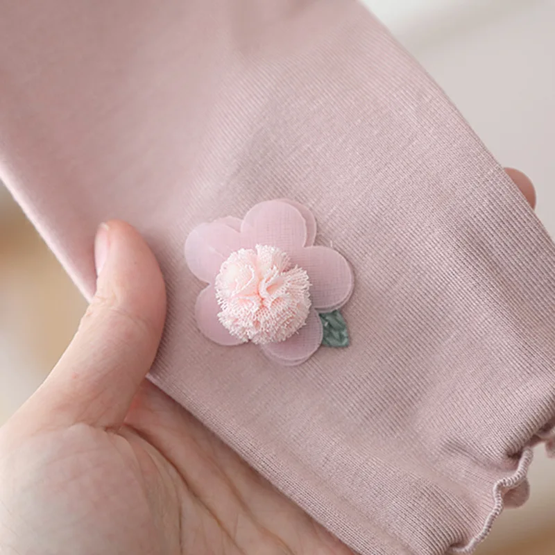 Girls Summer Thin Modal Cotton  Comfortable Nine-Piece Pants Breathable Stretchy Trousers for Babies Casual Faionable